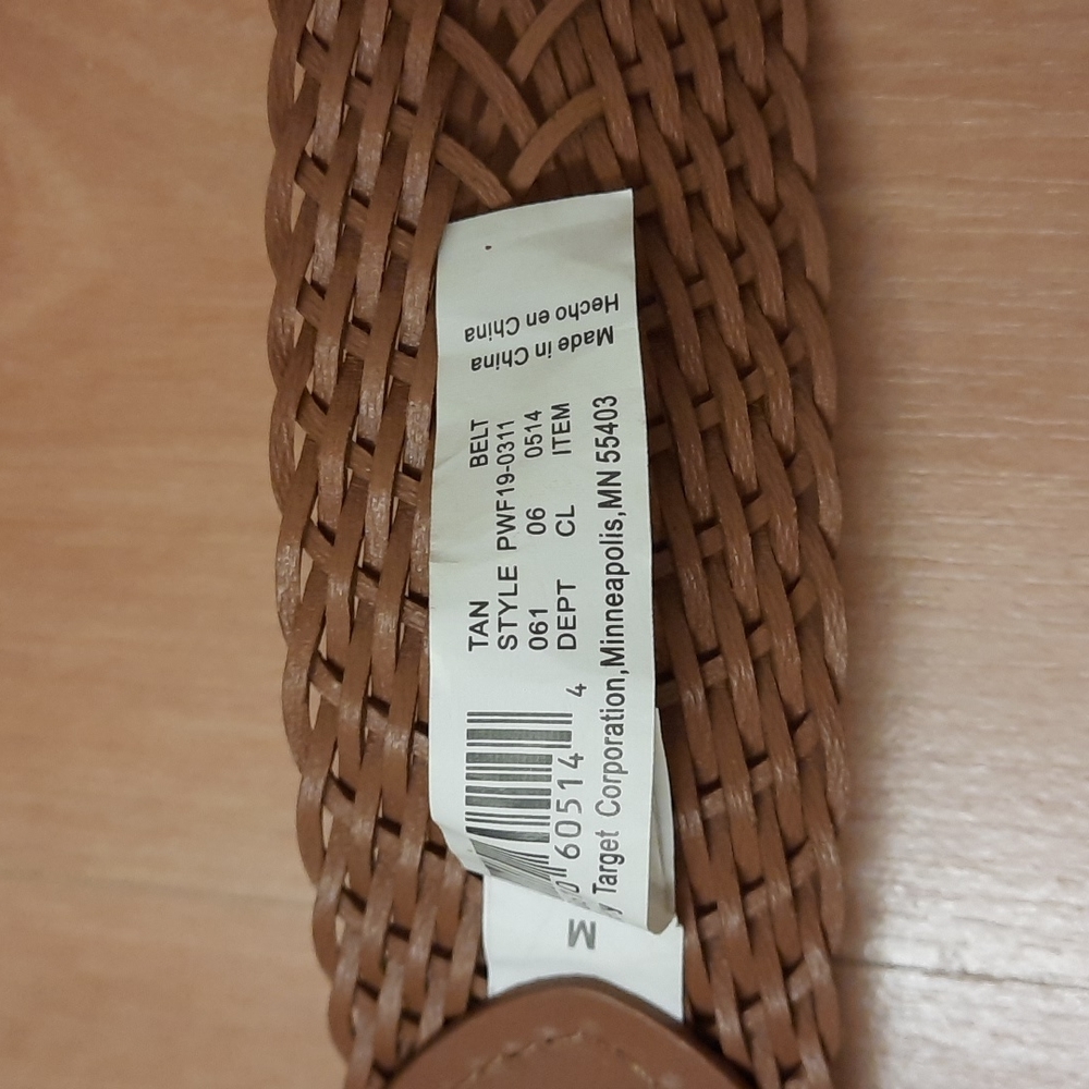 Universal Thread Wide Braided Tan Belt - Picture 9 of 9